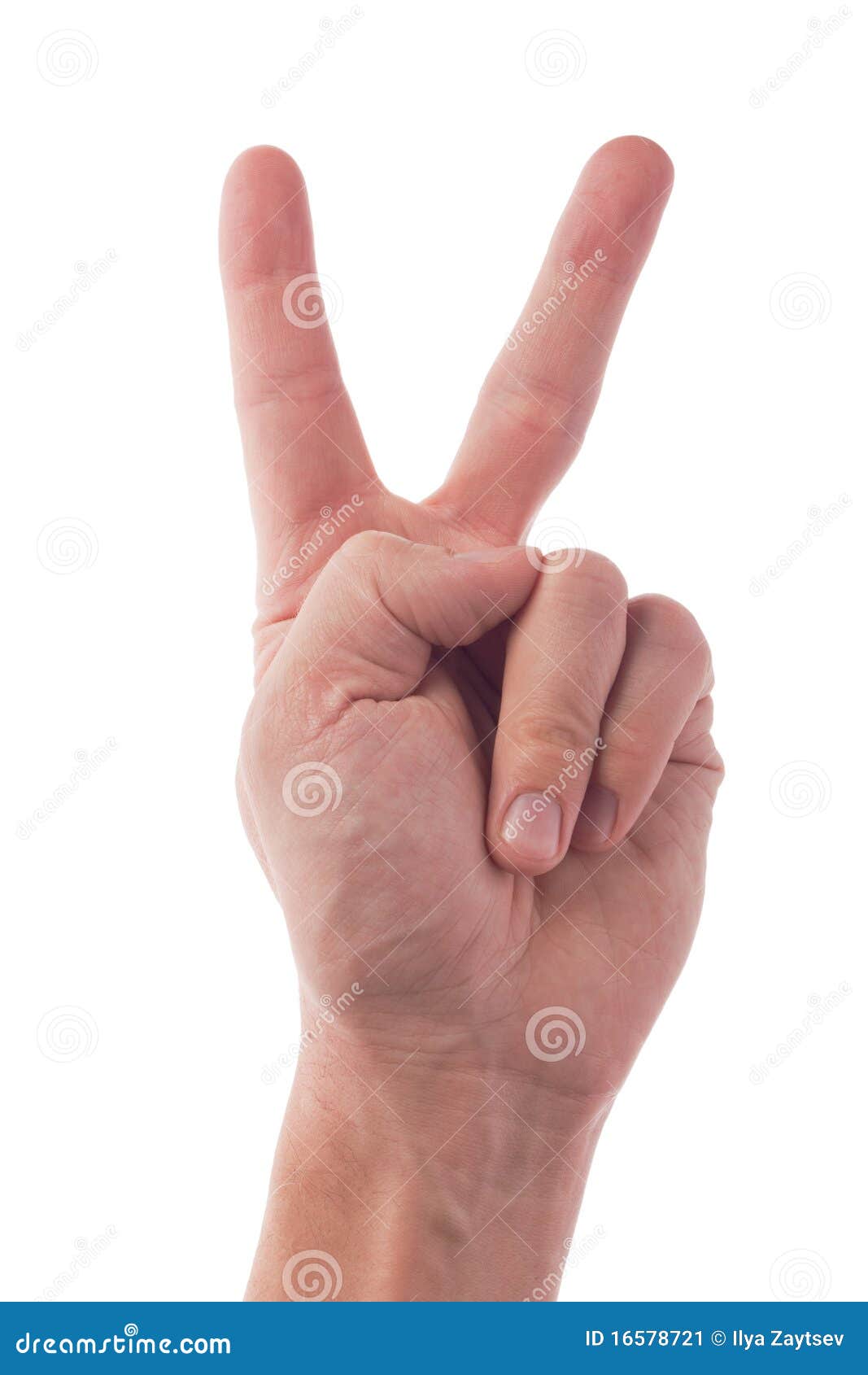 Het Gebaar Van De Hand Vteken Stock Afbeelding Image of teken