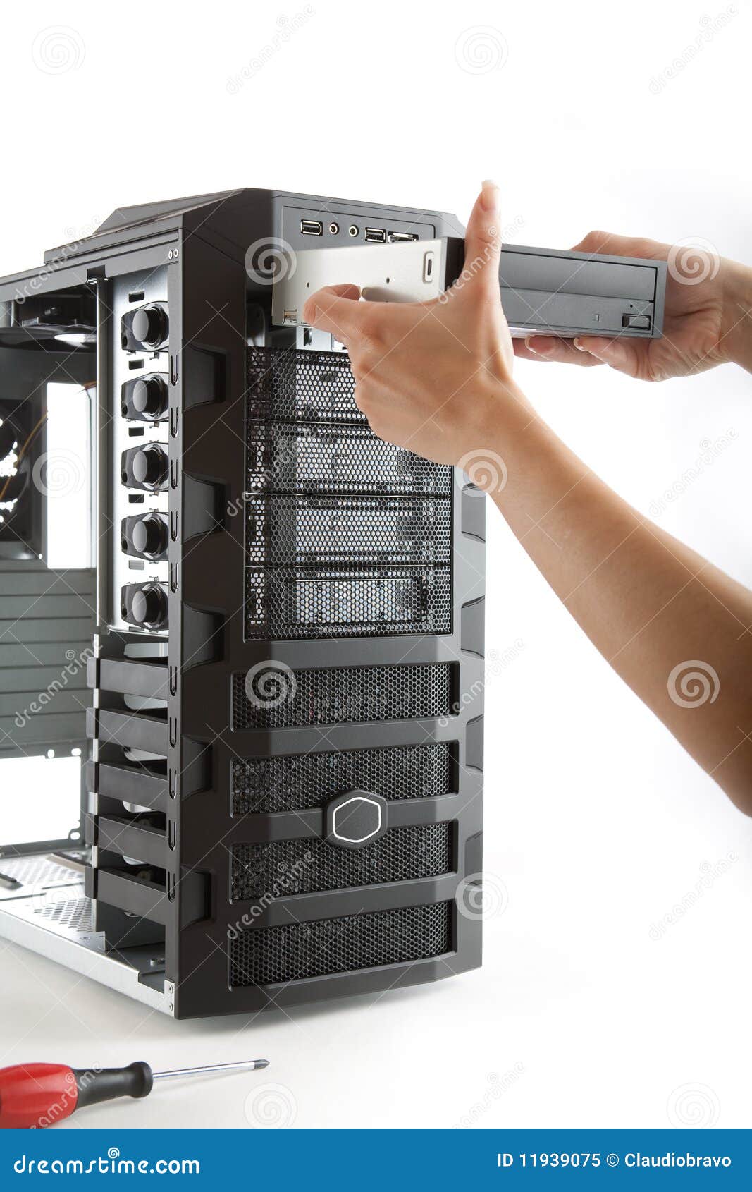 Het Geval Van De Computer Van PC Van De Desktop Stock Afbeelding