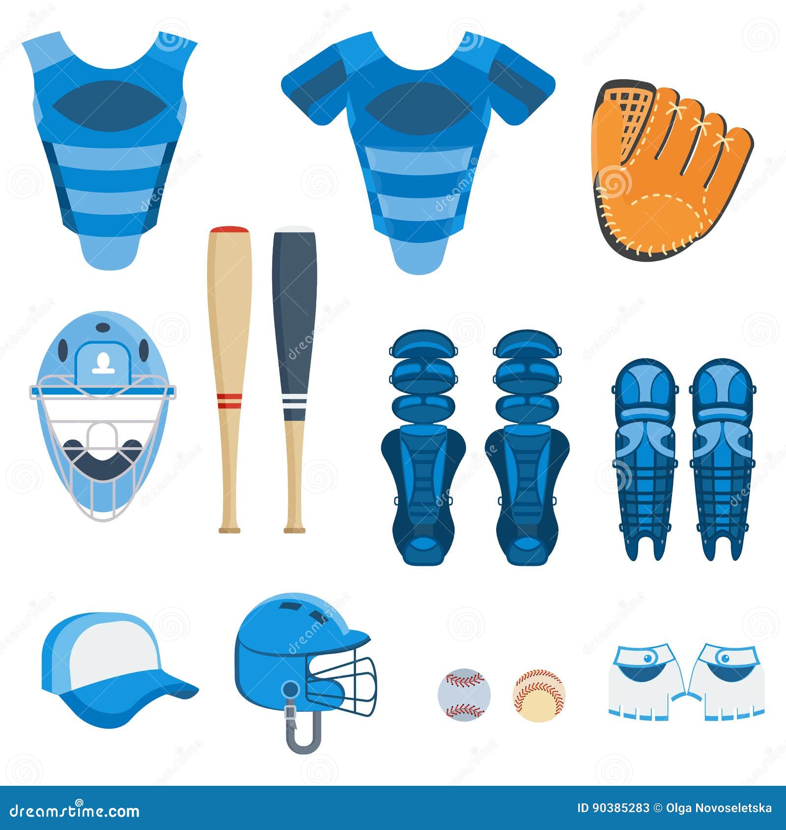 Stoffig vloot Wardianzaak Het Honkbal Beschermt Materiaal Vector Illustratie - Illustration of  banier, softball: 90385283