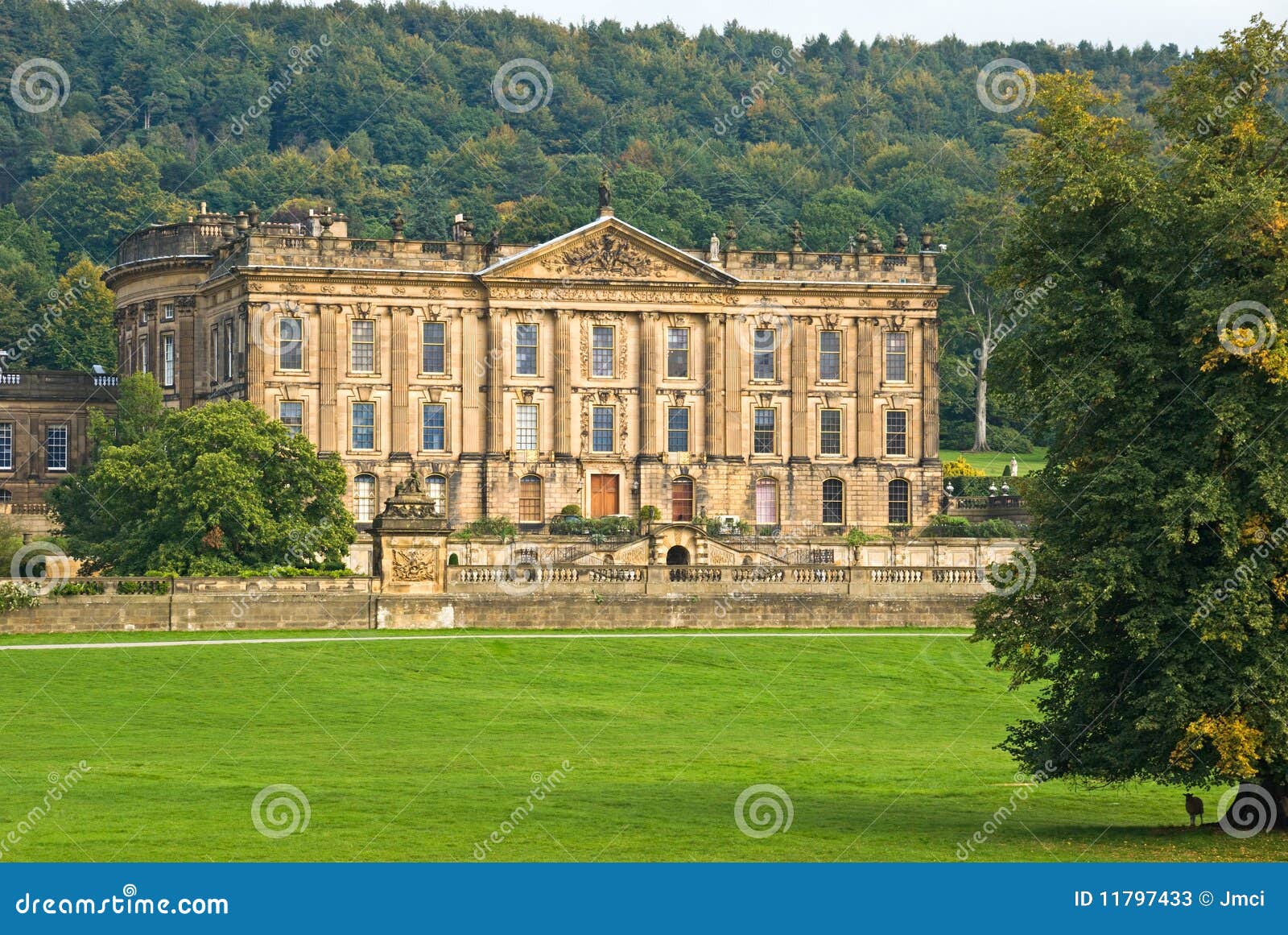 Het Huis van Chatsworth redactionele stock foto. Image of statelijk