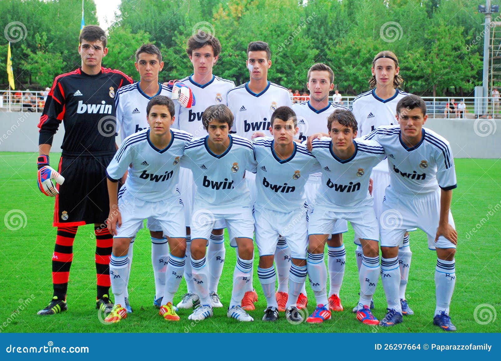 Het Jonge Team Van Real Madrid Redactionele Stock Afbeelding