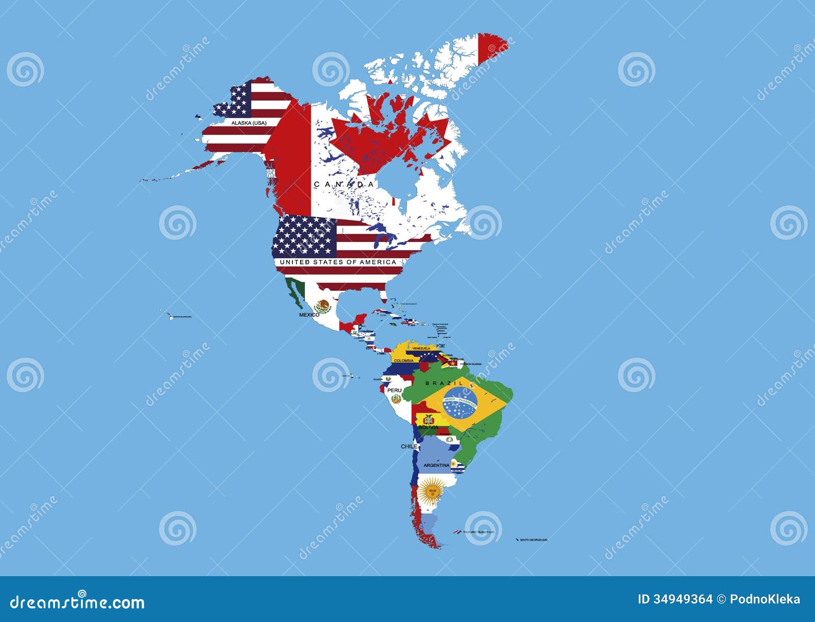 Maken Nationale volkstelling Verkeersopstopping Het Noorden, Midden En Van Zuid-Amerika De Namen Van De Vlaggenkaart Stock  Foto - Image of vlag, vlaggen: 34949364