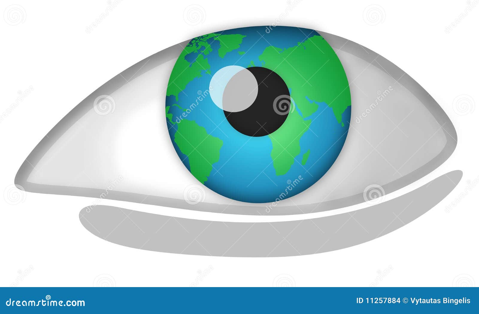 Het Oog Van De Wereld Het oog van de wereld stock illustratie. Illustration of pictogram