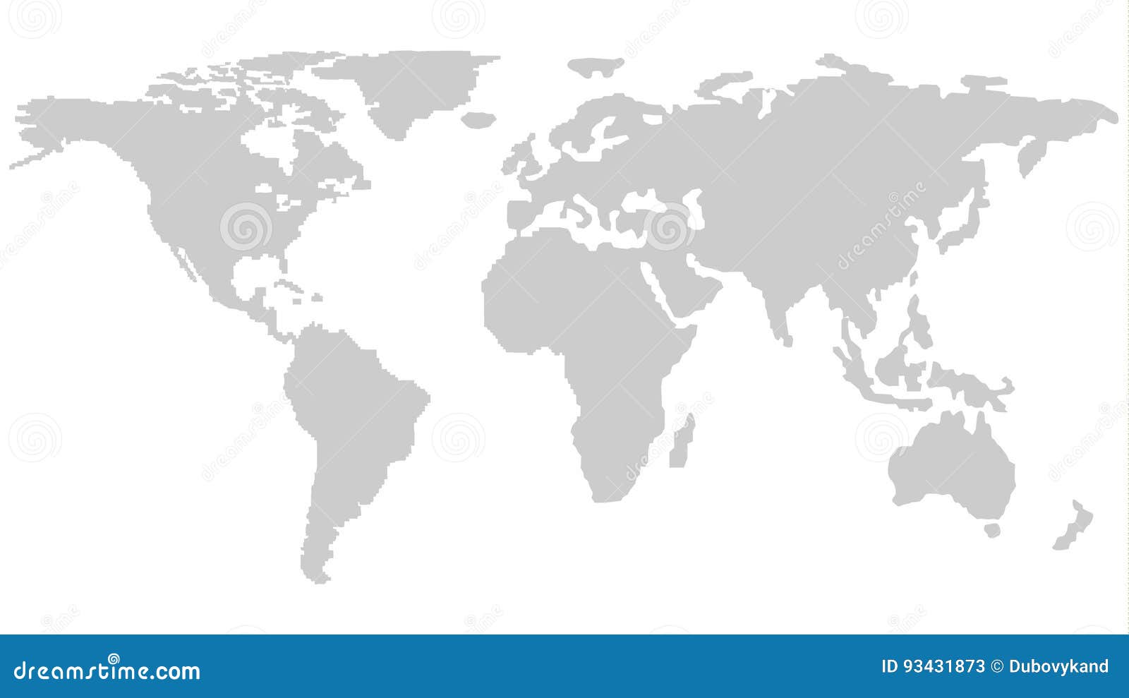 Het Overzicht Van Wereldkaart in Grijs Vector Illustratie - Illustration of cartografie,