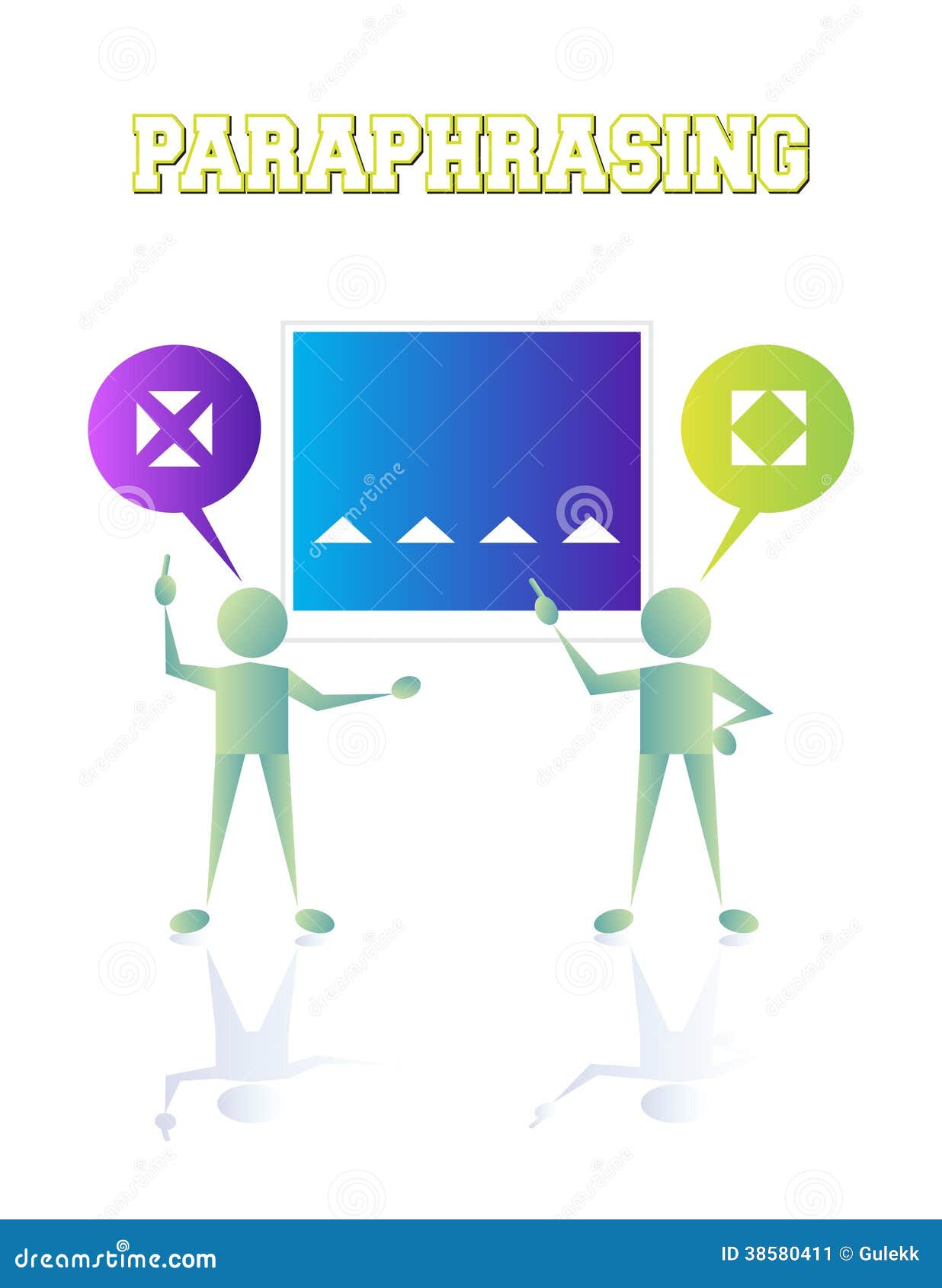Het parafraseren stock illustratie. Illustratie bestaande