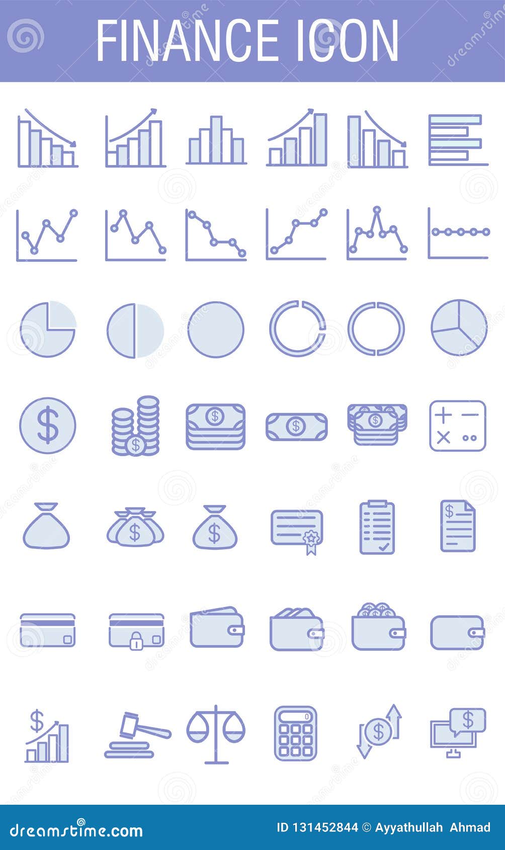 Het pictogram van de financiënlijn met eenvoudig pictogram wordt geplaatst dat. De het pictogramreeks van de financiënlijn, u kan het pictogram voor om het even welk project gebruiken