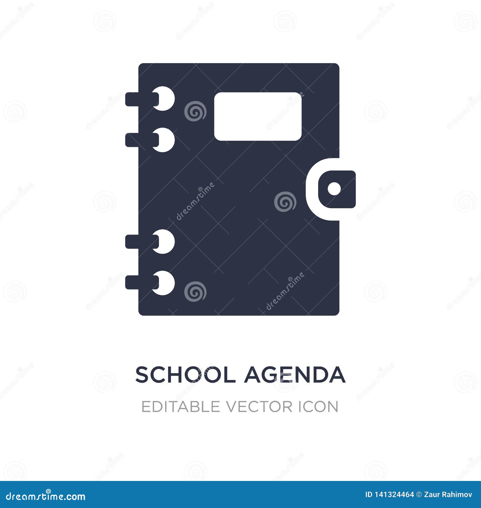 Het Pictogram De Op Witte Achtergrond Eenvoudige Elementenillustratie Van Onderwijsconcept Vector Illustratie Illustration of agenda, spatie: 141324464