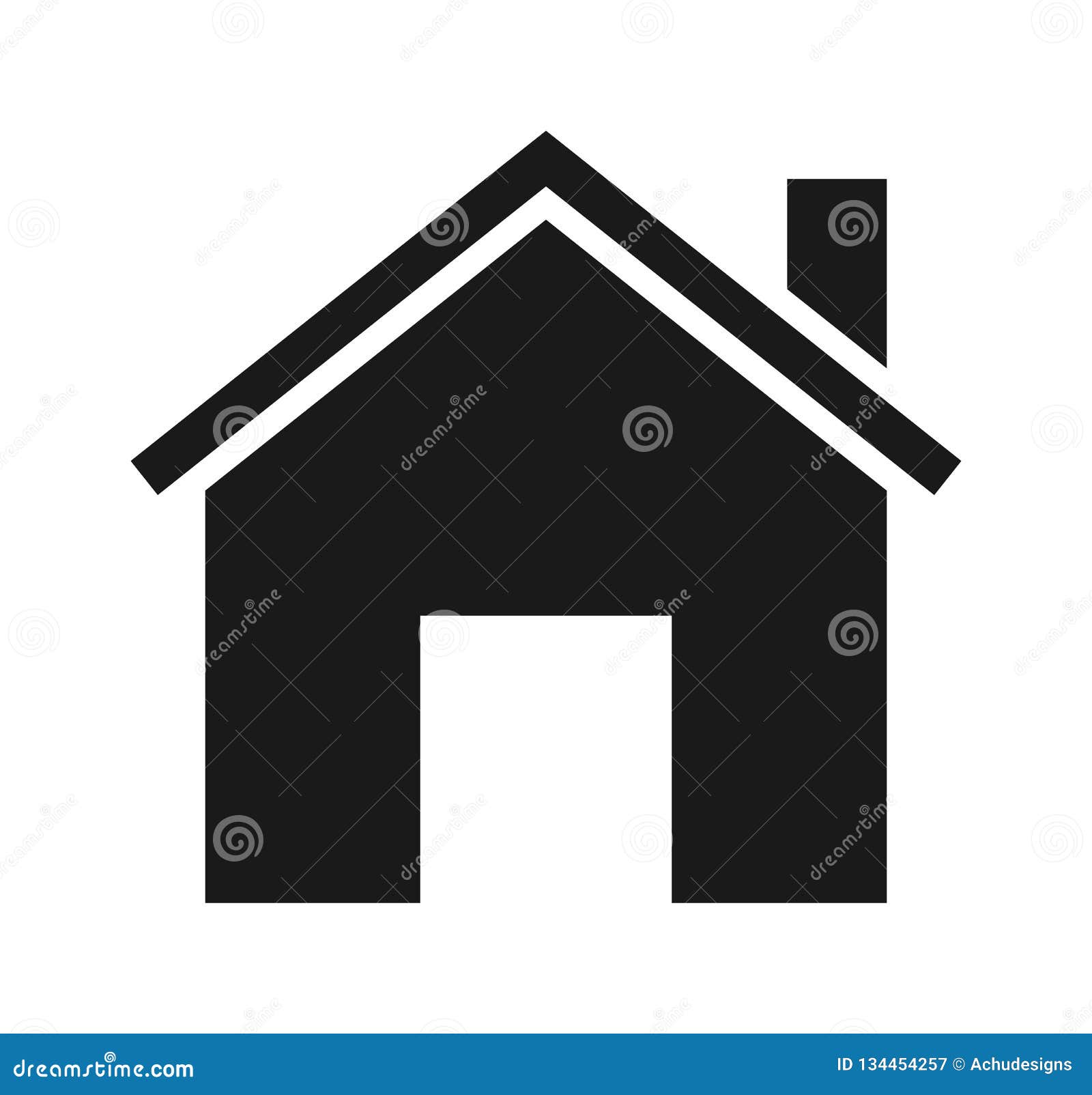 Het pictogram van het huis vector illustratie. Illustration of huis ...