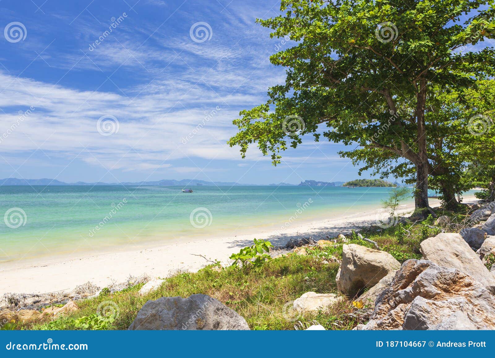Het Strand Van Klong Muang in Krabi Thailand Stock Afbeelding Image