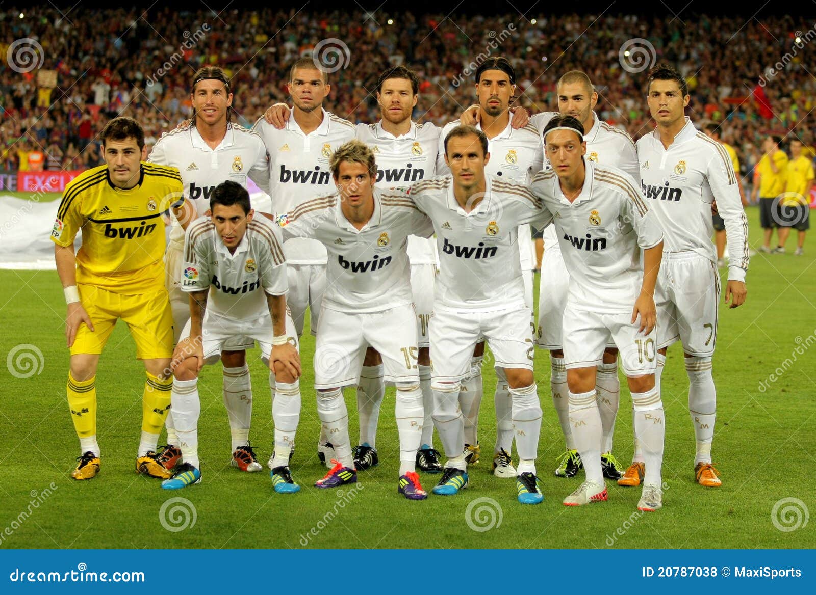 Real Madrid Team Het Stellen Redactionele Afbeelding Afbeelding