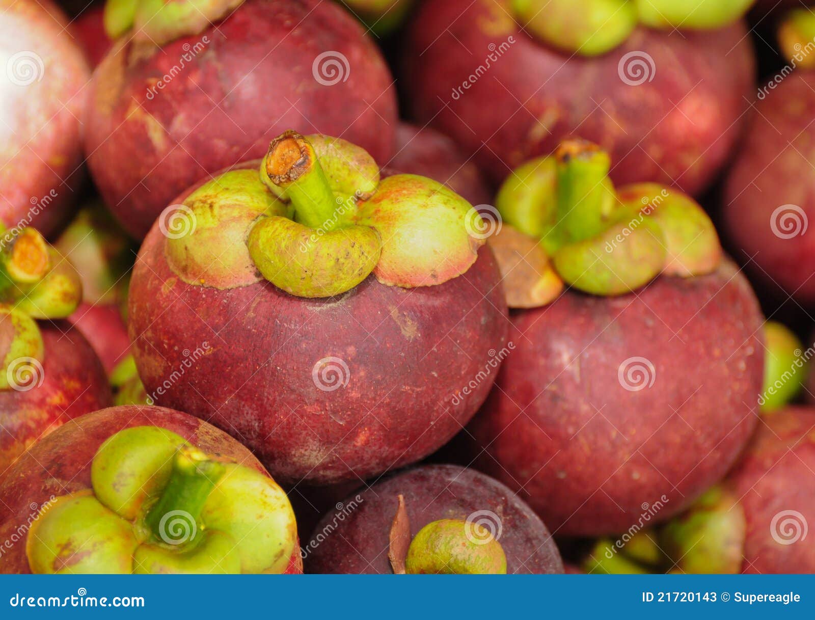 Het Thaise Fruit Van De Mangostan Stock Afbeelding Afbeelding