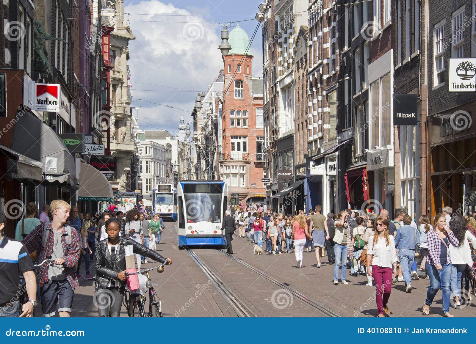 Het Winkelen Van Amsterdam Redactionele Afbeelding Image europa, stad: 40108810