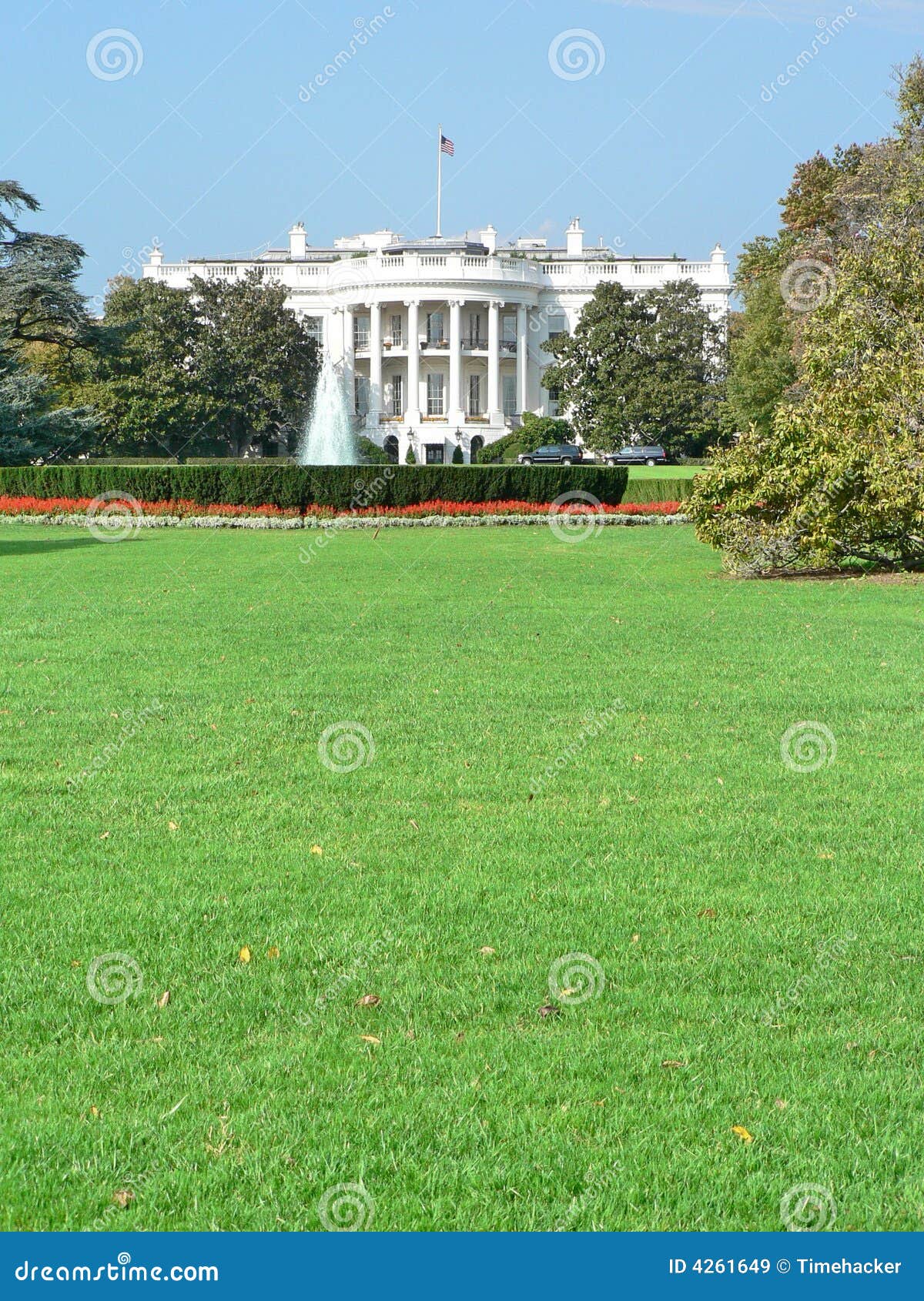 Het Witte Huis. Wit huis, Presidentiële Woonplaats in Washington, gelijkstroom.