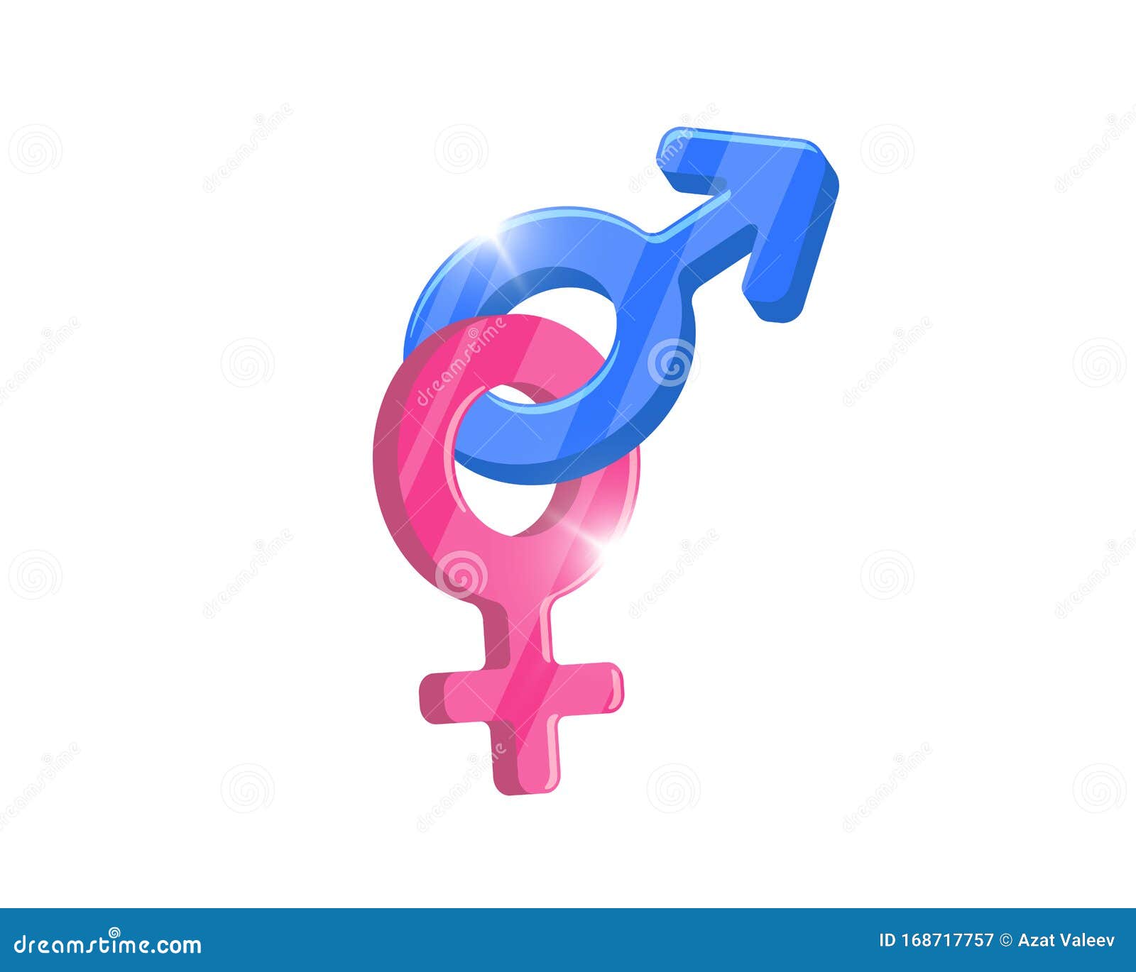 Heterosexual Gender Symbol Combined Mars and Venus Icons. Male and ...