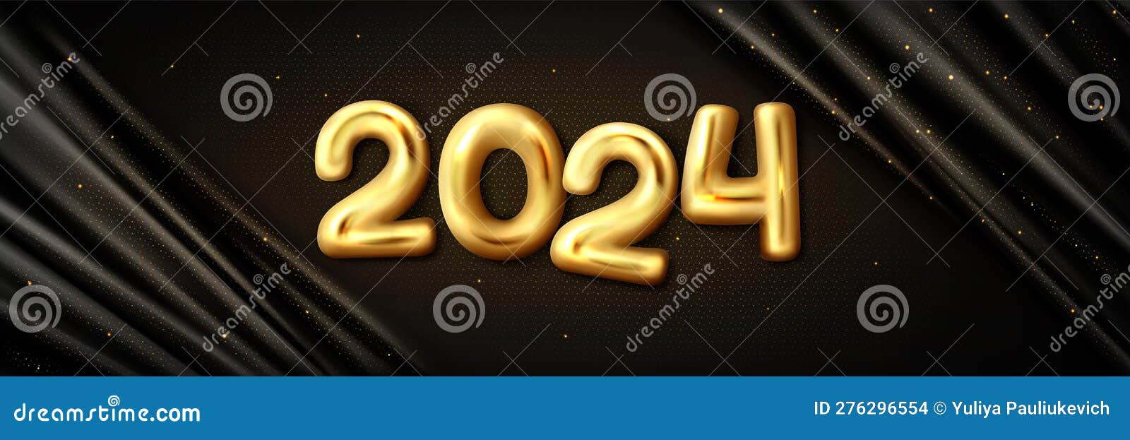 3d Ballon D'or Numéro 2024 Nouvel An Réaliste