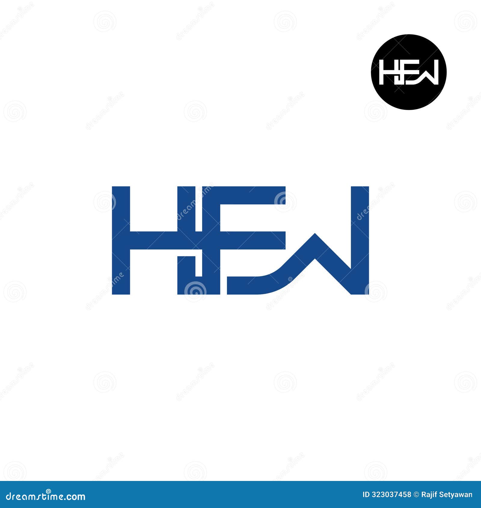 hew logo letter monogram 