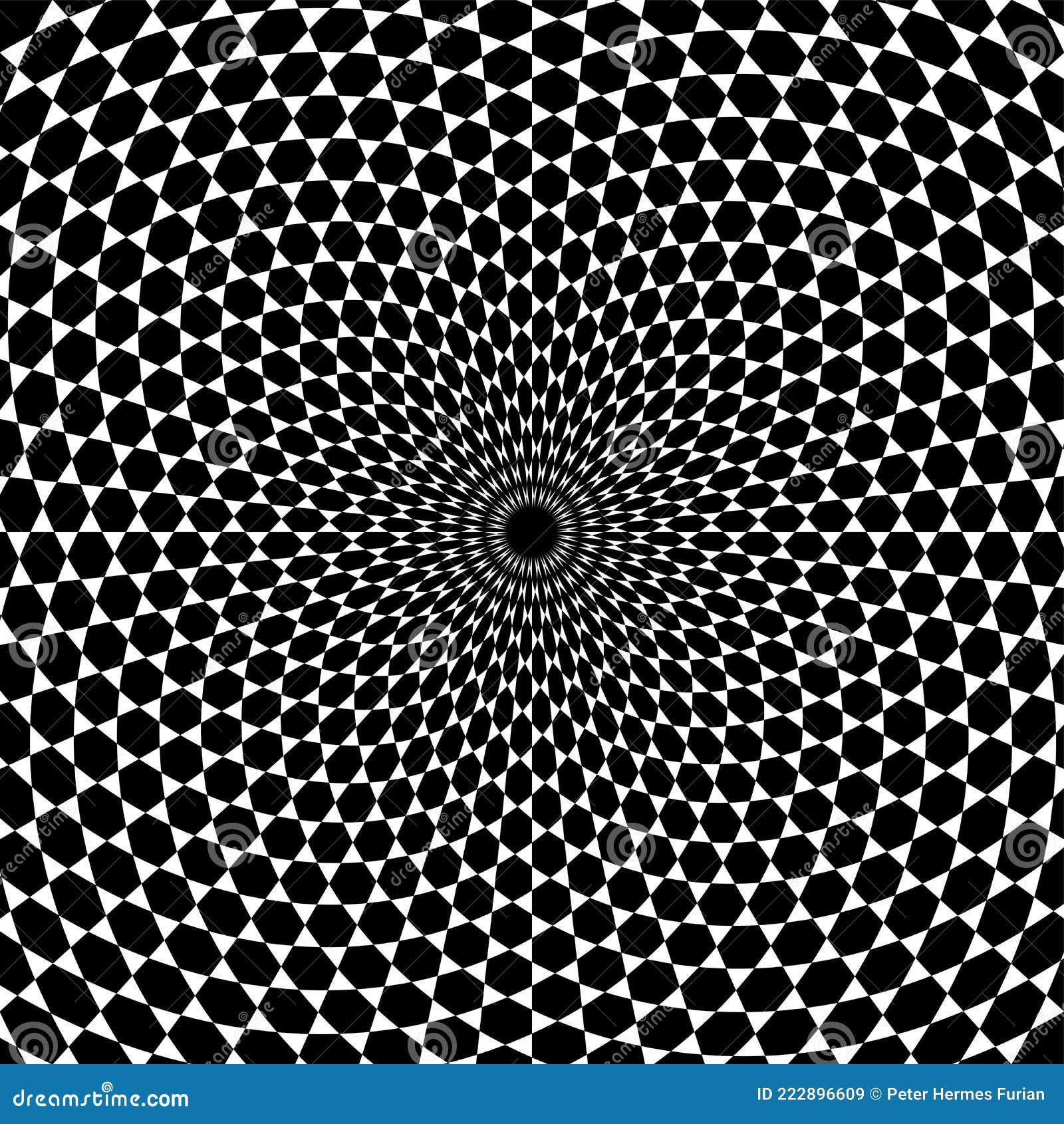 Hexagon Pattern Spiral Background, Similar To a Kagome Lattice Stock