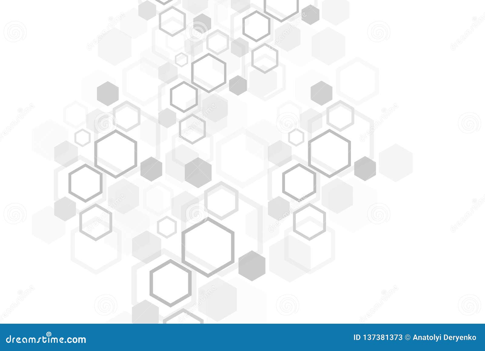 Hexagonal Geometric Background. Hexagons Genetic and Social Network ...