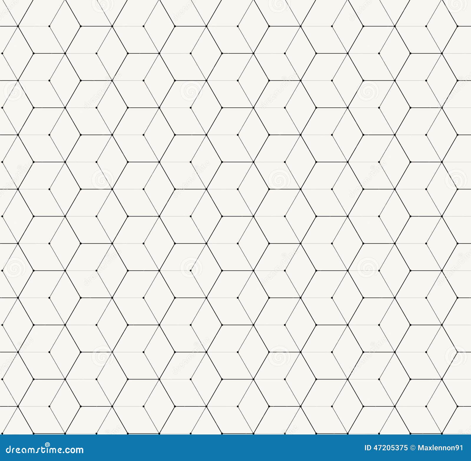 hexagons gray  simple seamless pattern