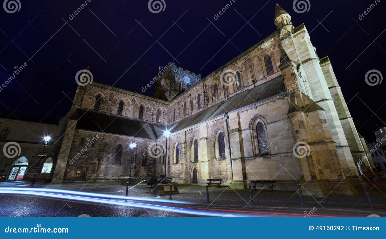 hexham abbey by night