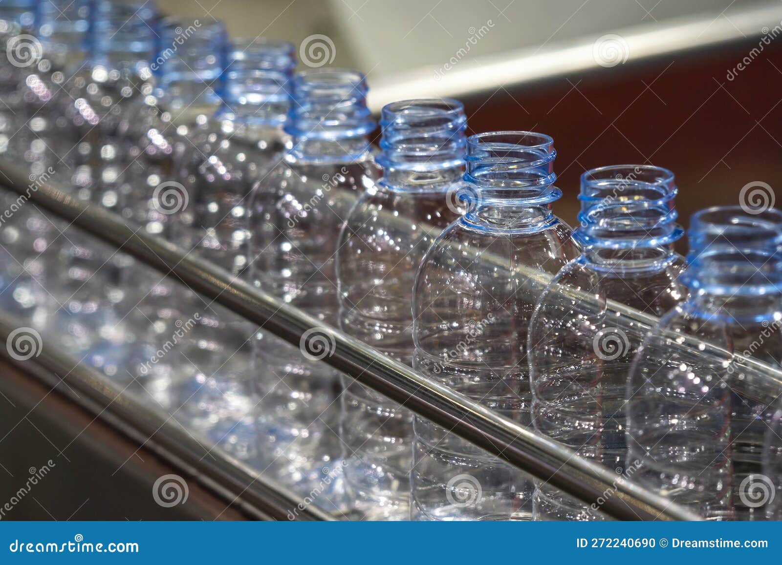 The Hitechnology of Drinking Water Manufacturing Process Stock Photo
