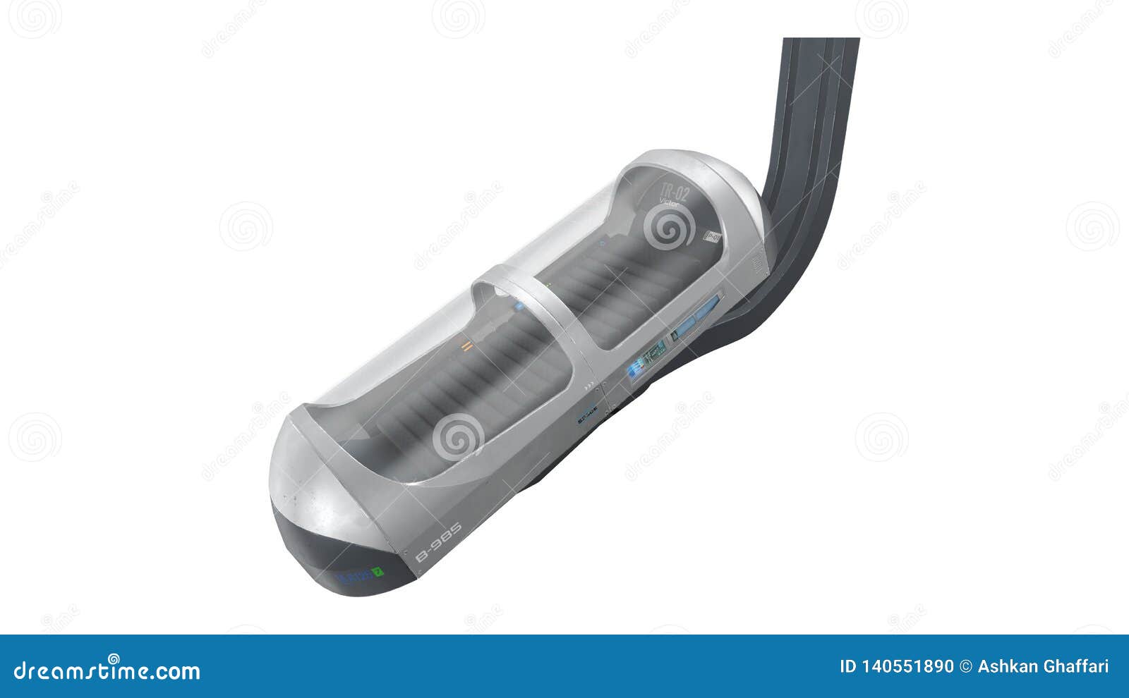 hibernation pod - 3d rendering