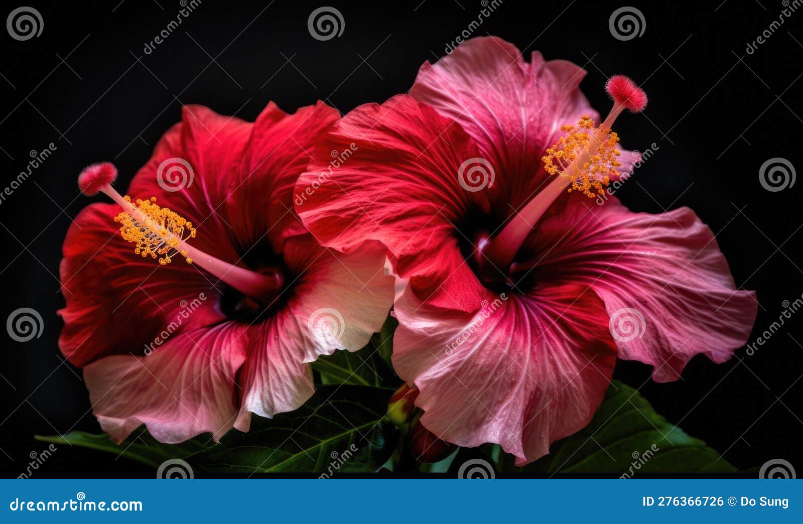 a beautiful photograph of hibiscus flower
