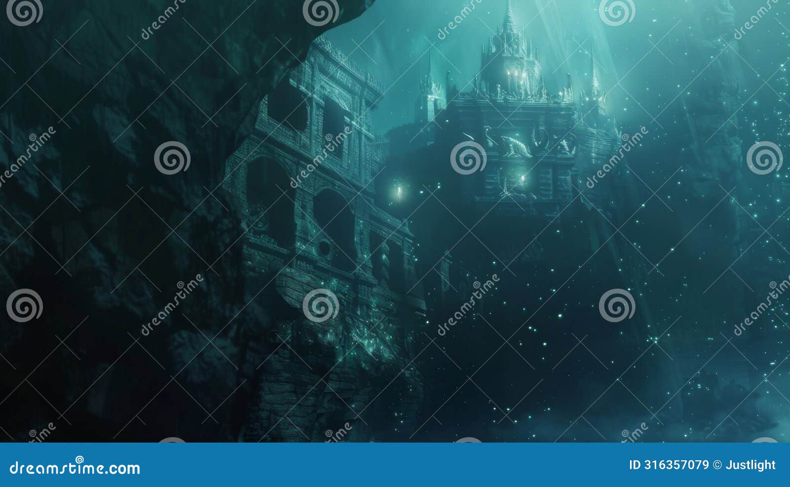 hidden beneath a cliff face a massive underwater cavern houses the sacred hold of the umbral magi. the water is thick