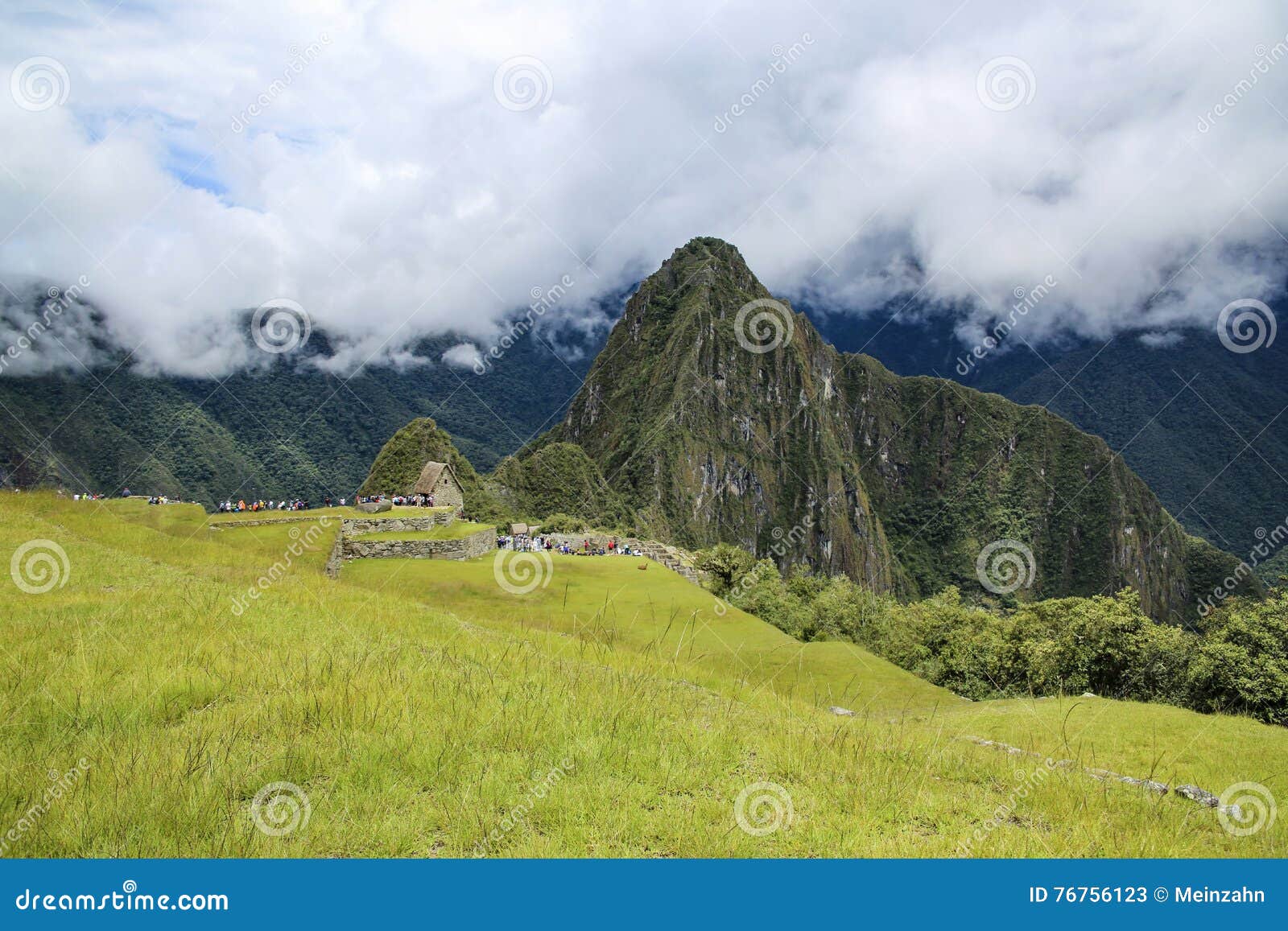 Hidden city Machu Picchu in Peru. Machu Picchu is a 15th-century Inca site in the Cusco Region.