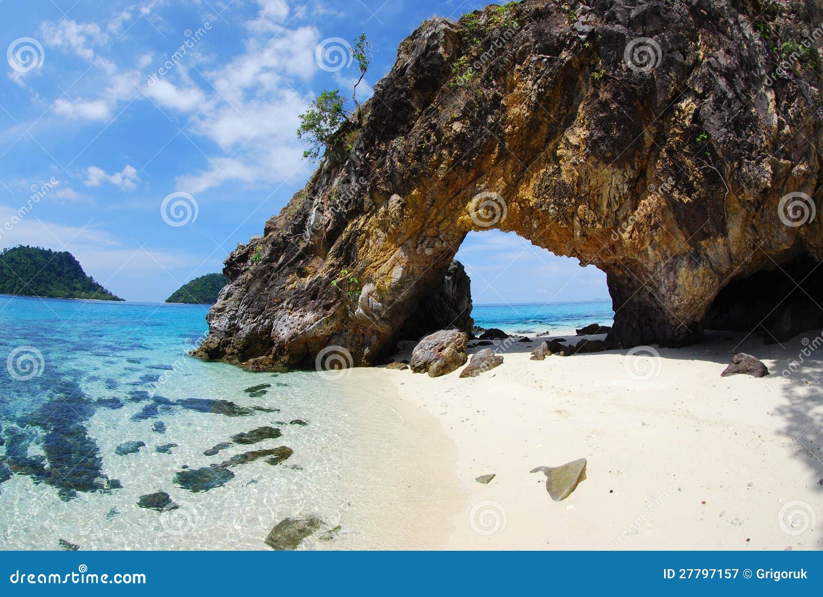 Hidden Island Polanczyk Sunset RoyaltyFree Stock Photography