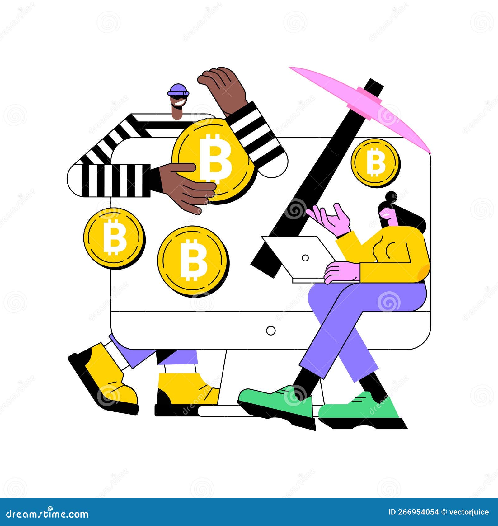 Hidden Mining Abstract Concept Vector Illustration Stock Vector -  Illustration of weird, abstract: 266954054