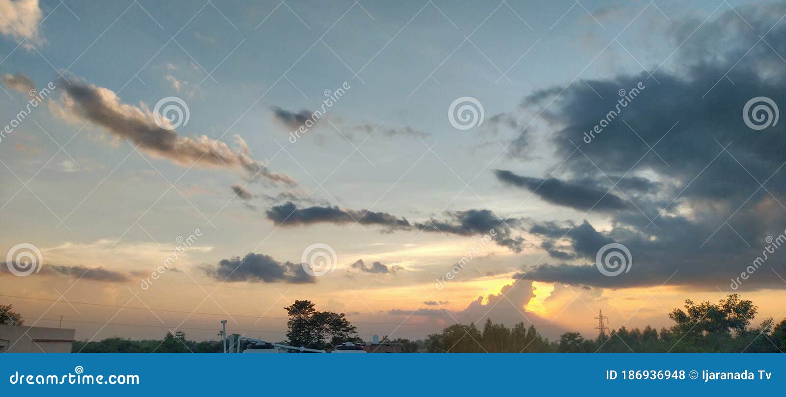 Hidden Sun with Black Clouds in Motihari Bihar Stock Photo - Image of tree,  adding: 186936948