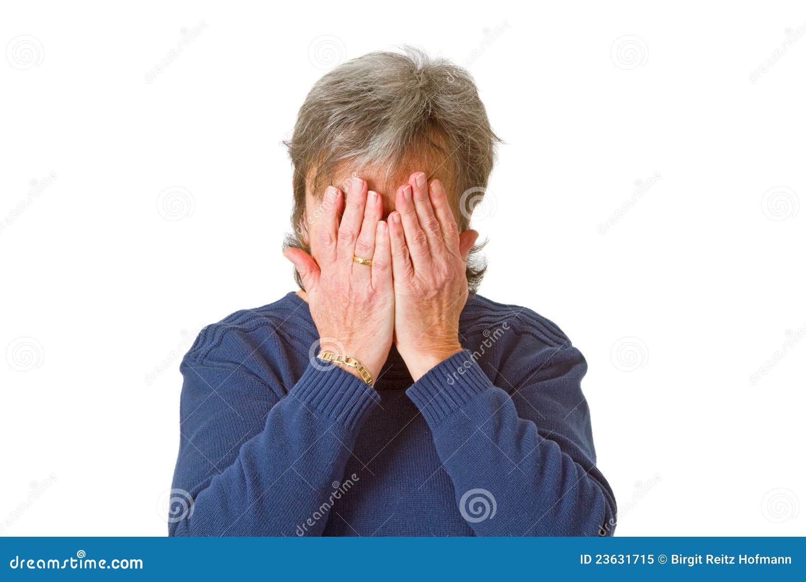 Hiding her face in shame stock image. Image of person 23631715