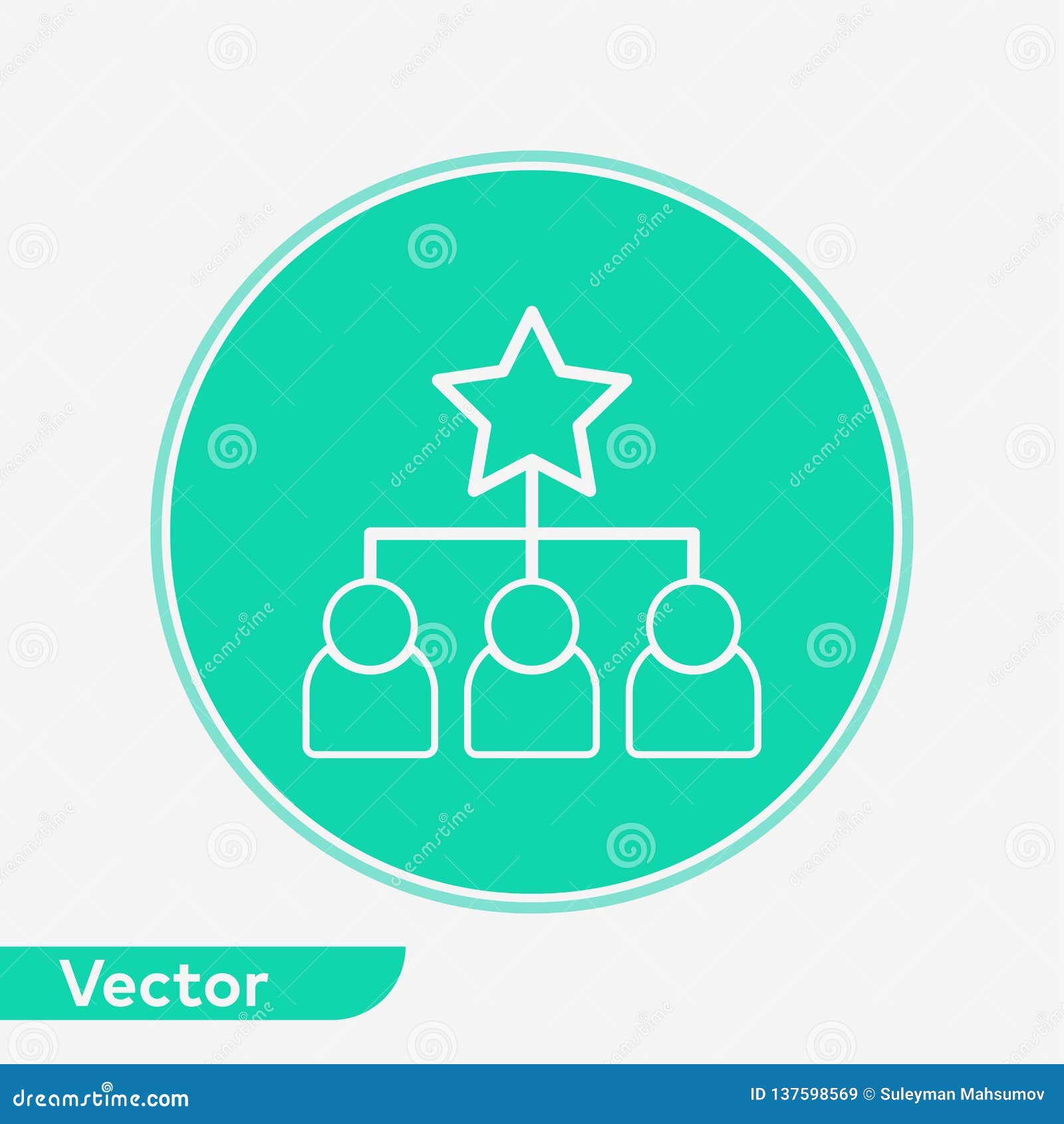 Hierarchy Vector Icon Sign Symbol Stock Vector Illustration Of