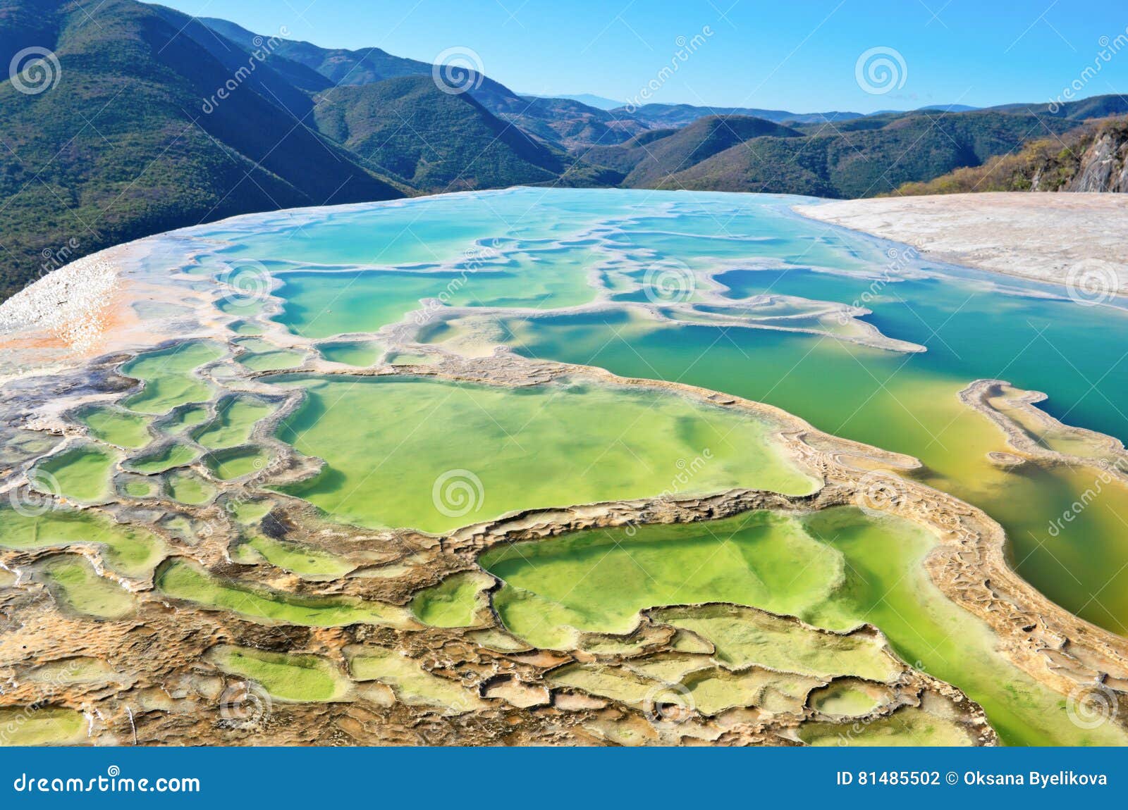 hierve el agua in the central valleys of oaxaca. mexico