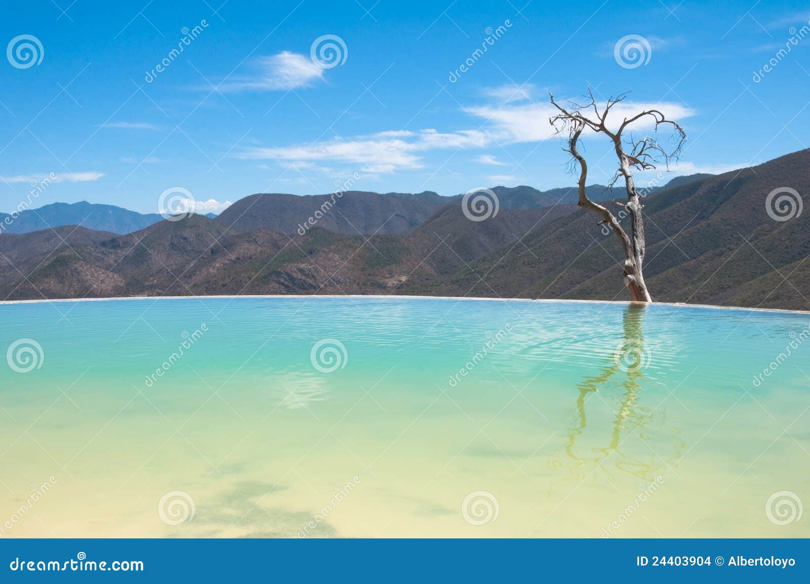 hierve el agua, thermal spring, oaxaca (mexico)