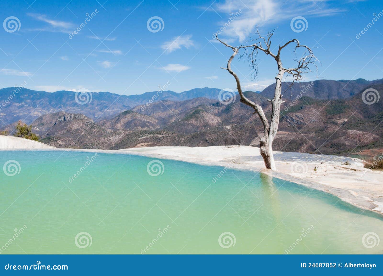 hierve el agua, thermal spring, oaxaca (mexico)