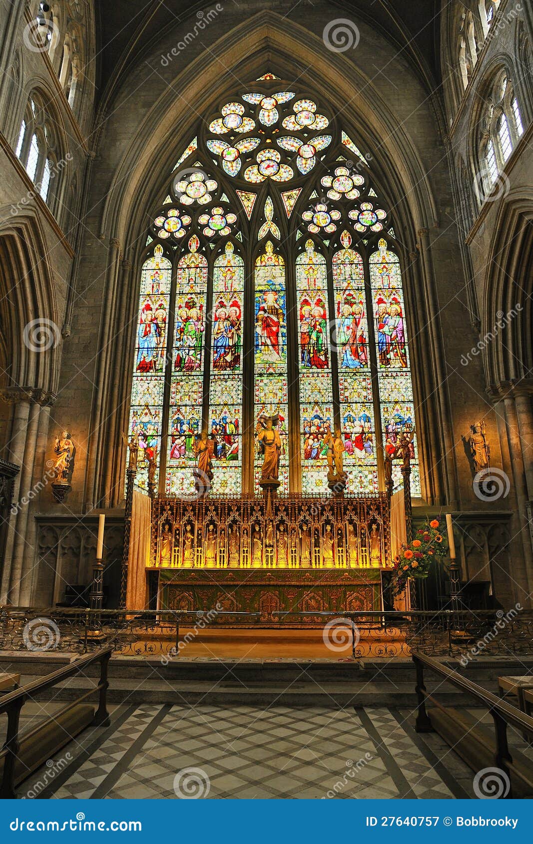 High Altar Window, Ripon Cathedral Stock Image Image of ornate