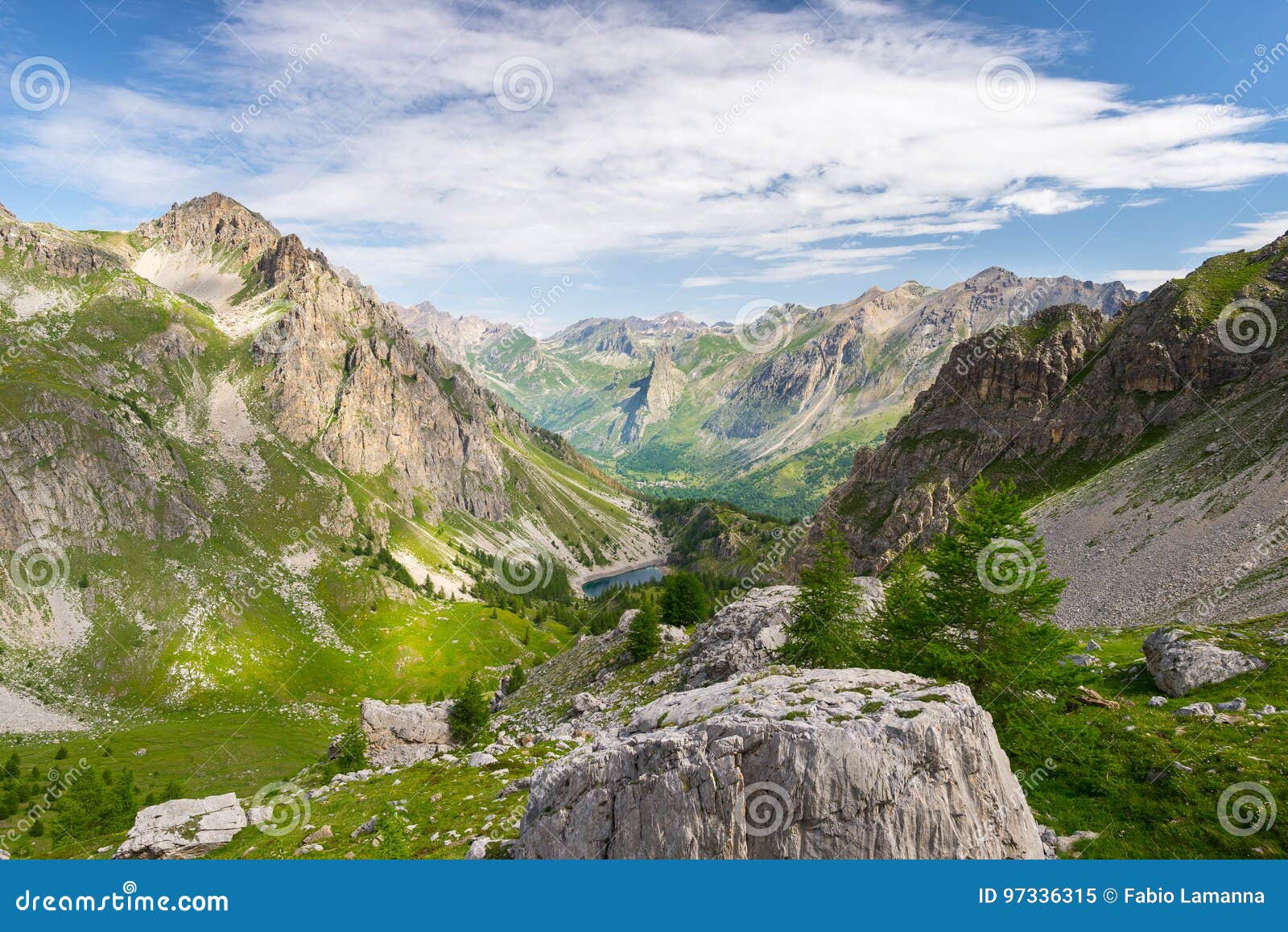high altitude blue lake in idyllic uncontaminated environment once covered by glaciers. summer adventures and exploration on the i