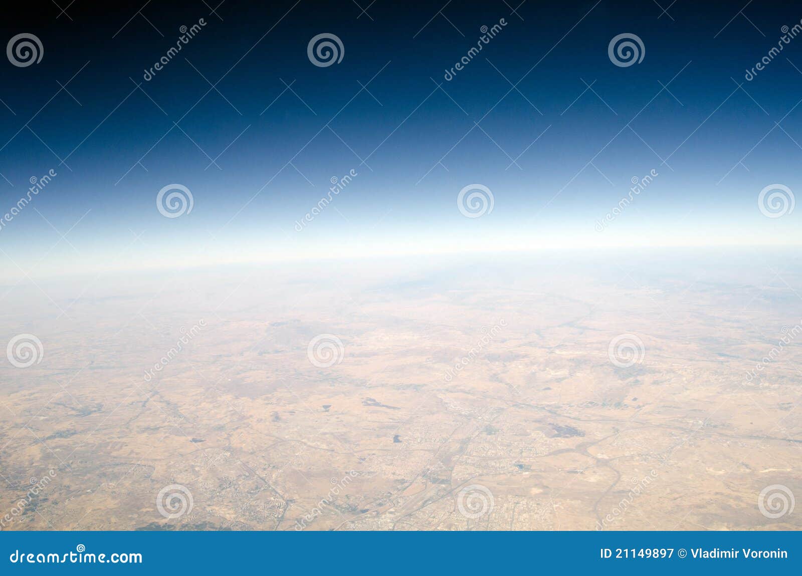 high altitude view of the earth