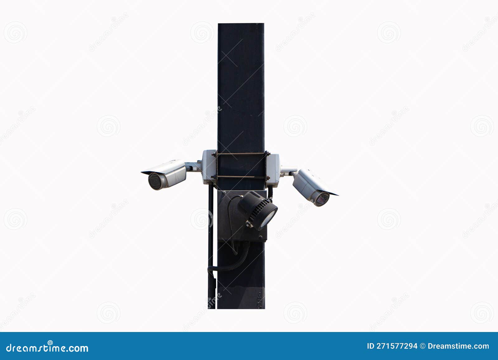 High Angle Photo Circuit Surveillance Camera (CCTV) Attached Color