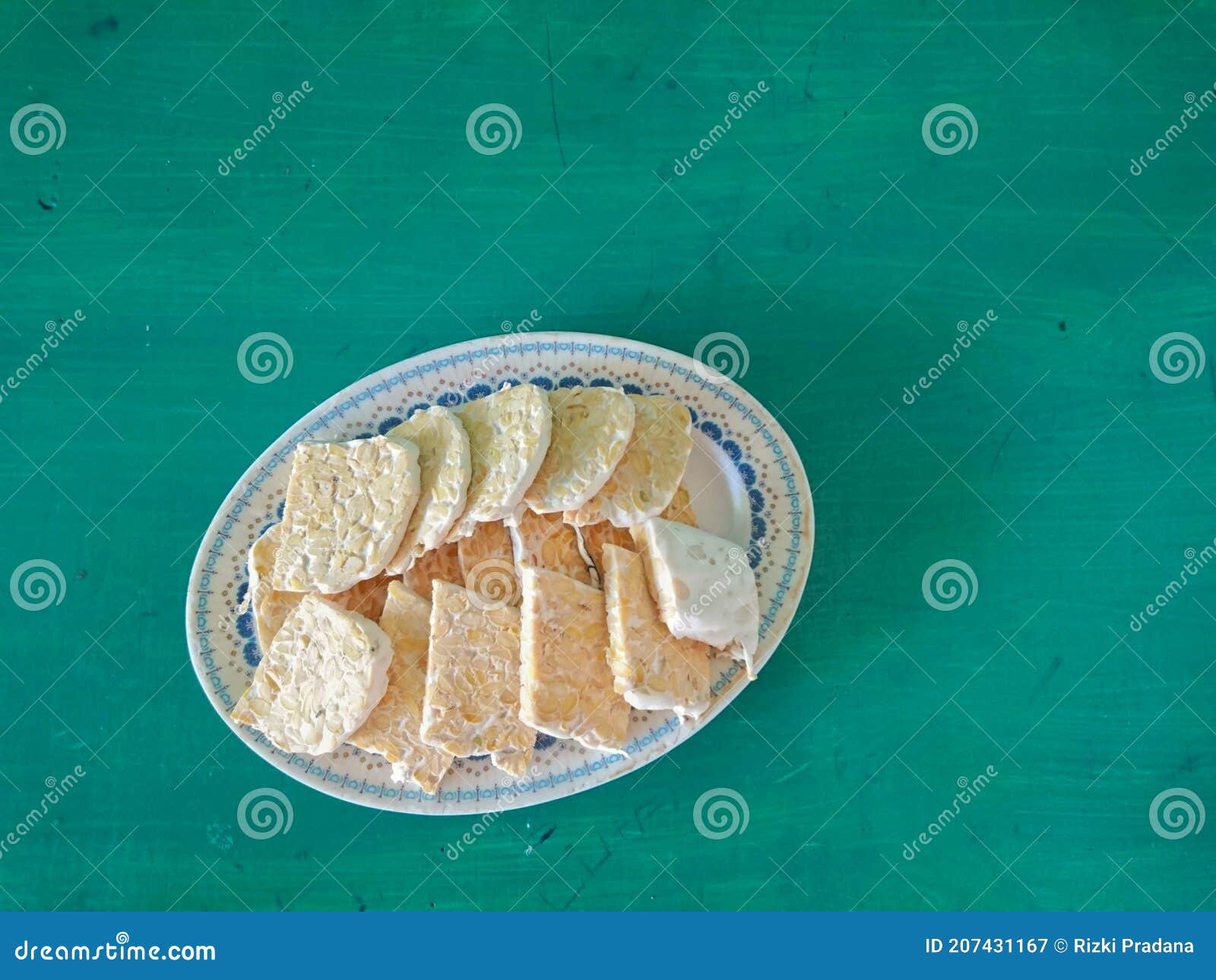 High Angle of Tempeh Slices Stock Image Image of invertebrate, food 207431167