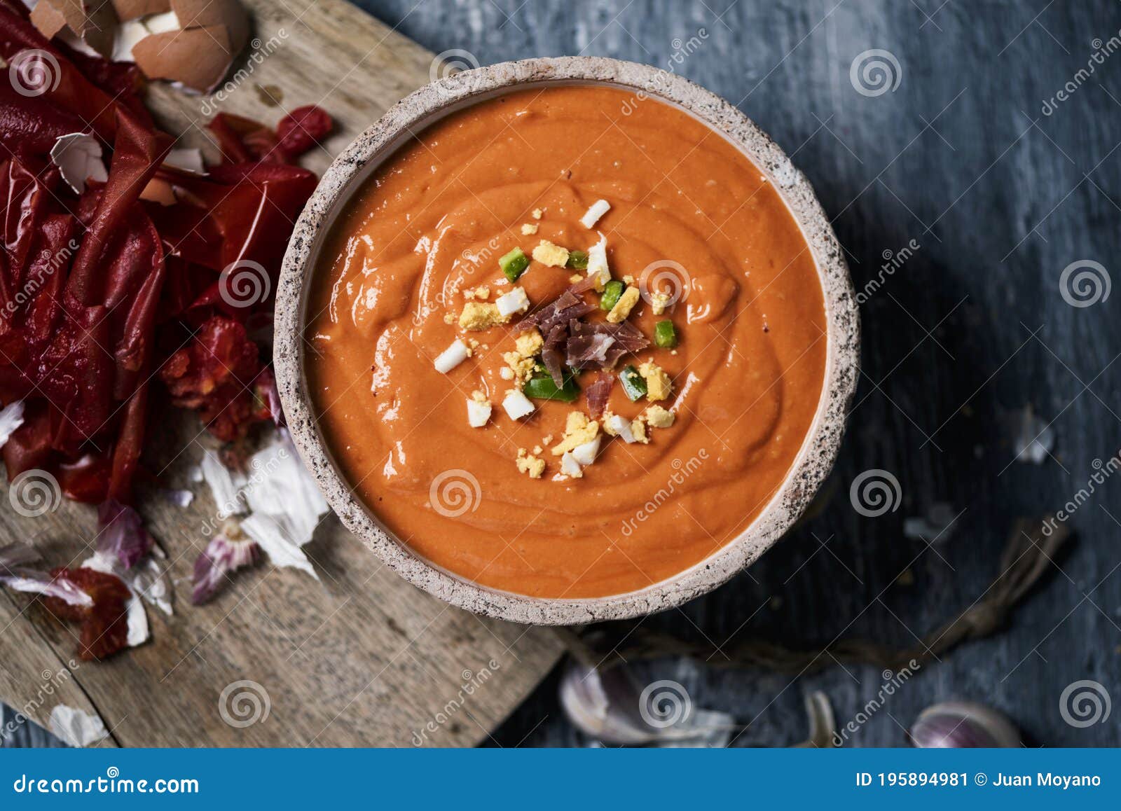 spanish porra antequerana, a cold tomato soup