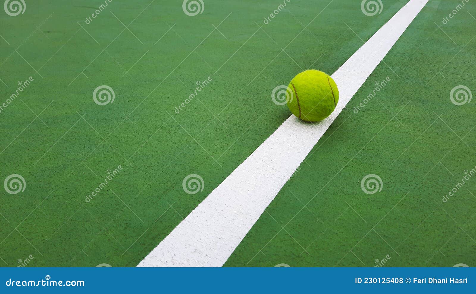 High Angle View of Tennis Ball on Court Stock Photo Image of lawn