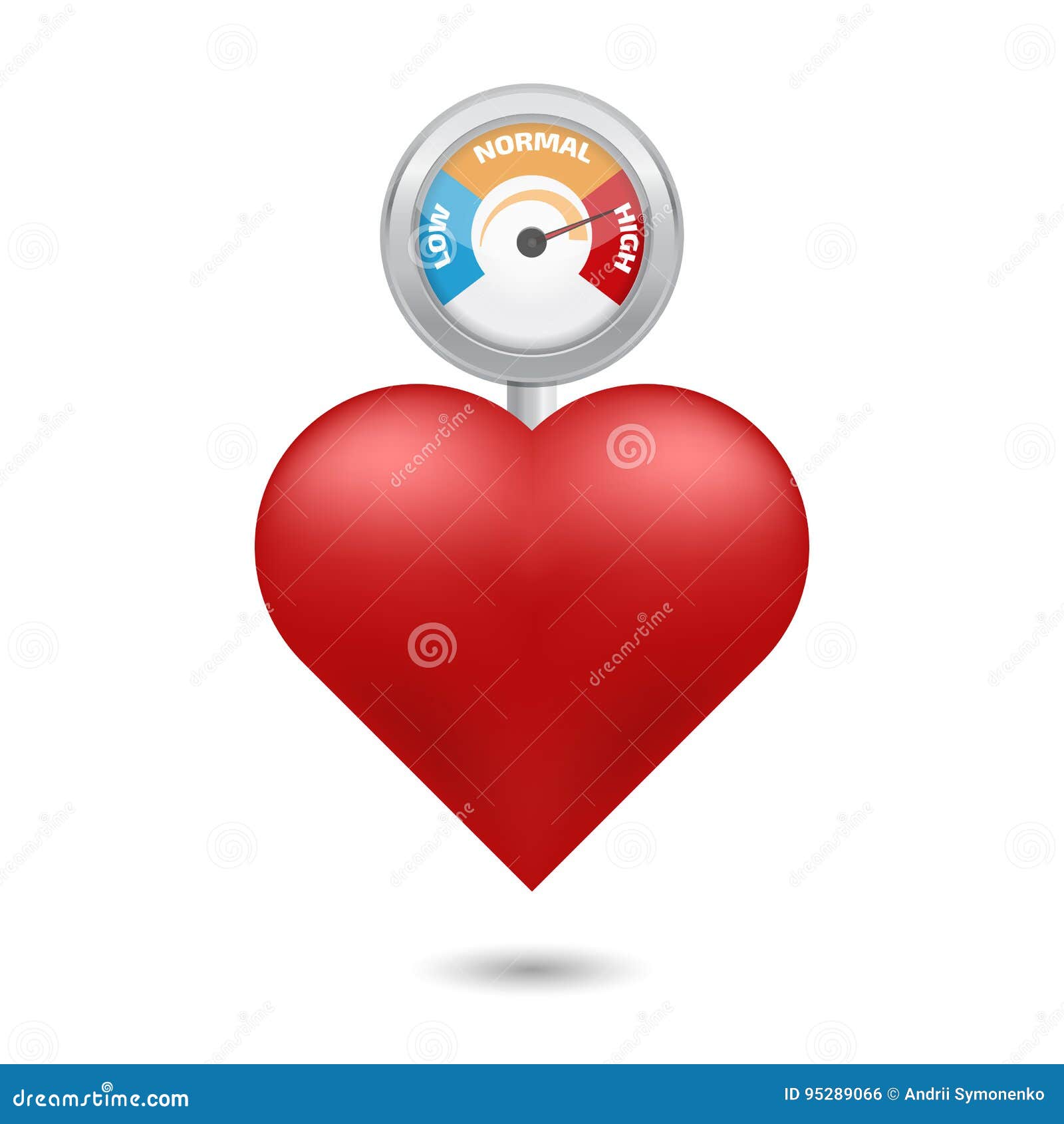 High Blood Pressure Concept Vector Illustration Stock Vector