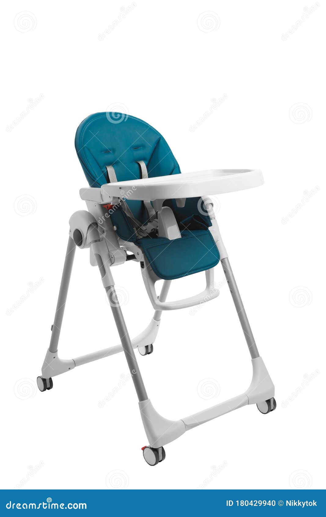 High Chair for Baby Feeding, Isolated on White Stock Photo Image of