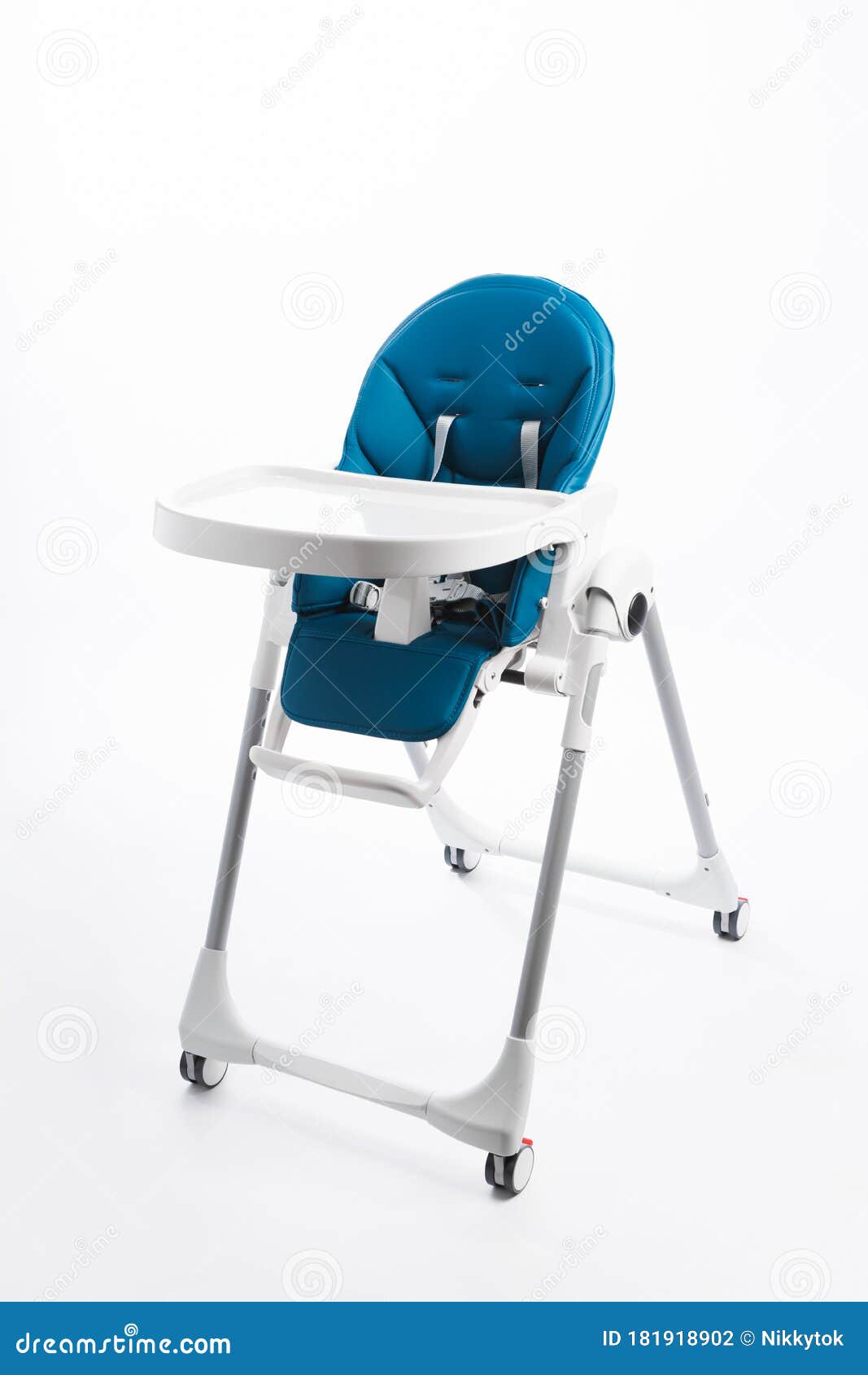 white plastic high chair