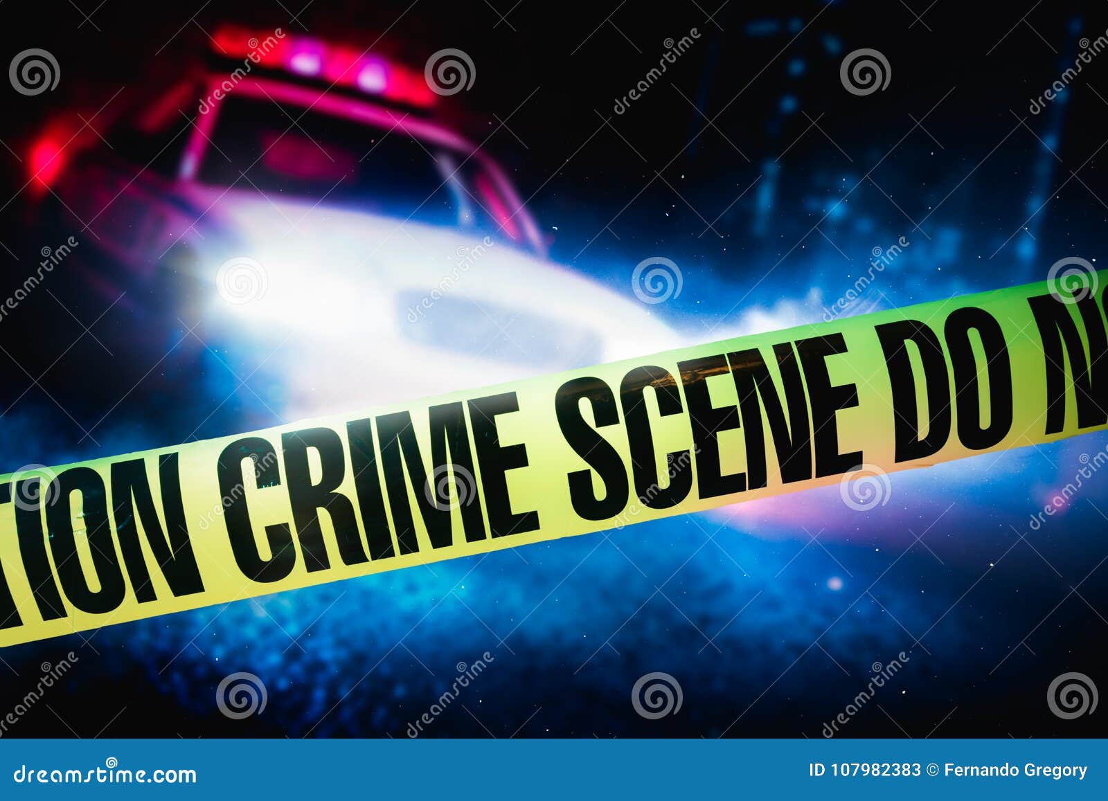 high contrast image of a crime scene