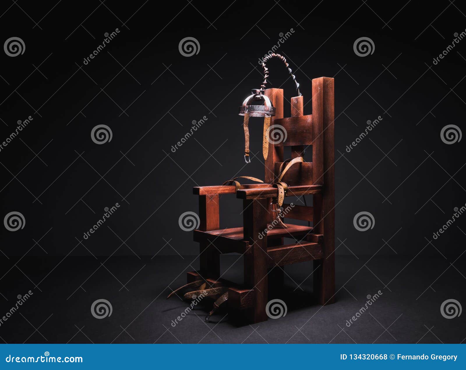 Electric Chair in a Dark Background Stock Photo Image of high, mortal