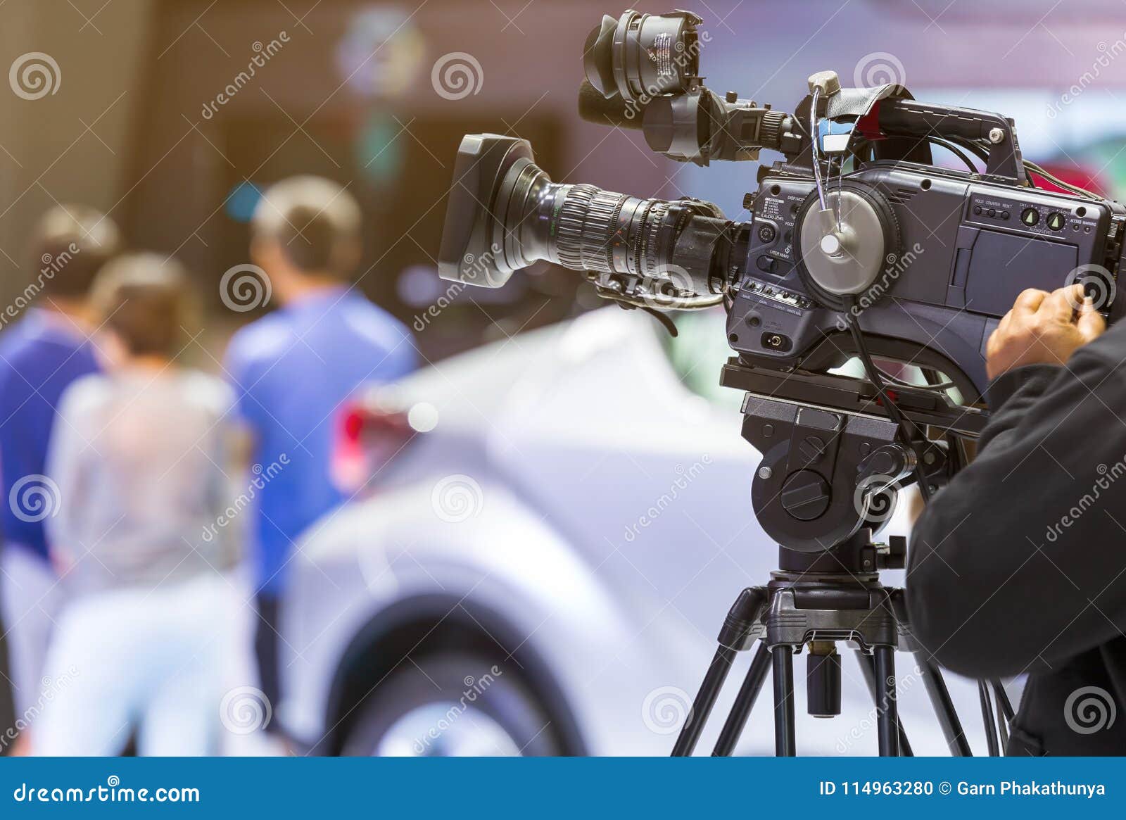 high definition cinema camera on a movie set stock photo image of